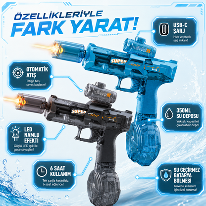 HydroPulse Glock Su Tabancası - Eğlence Dolup Taşacak!
